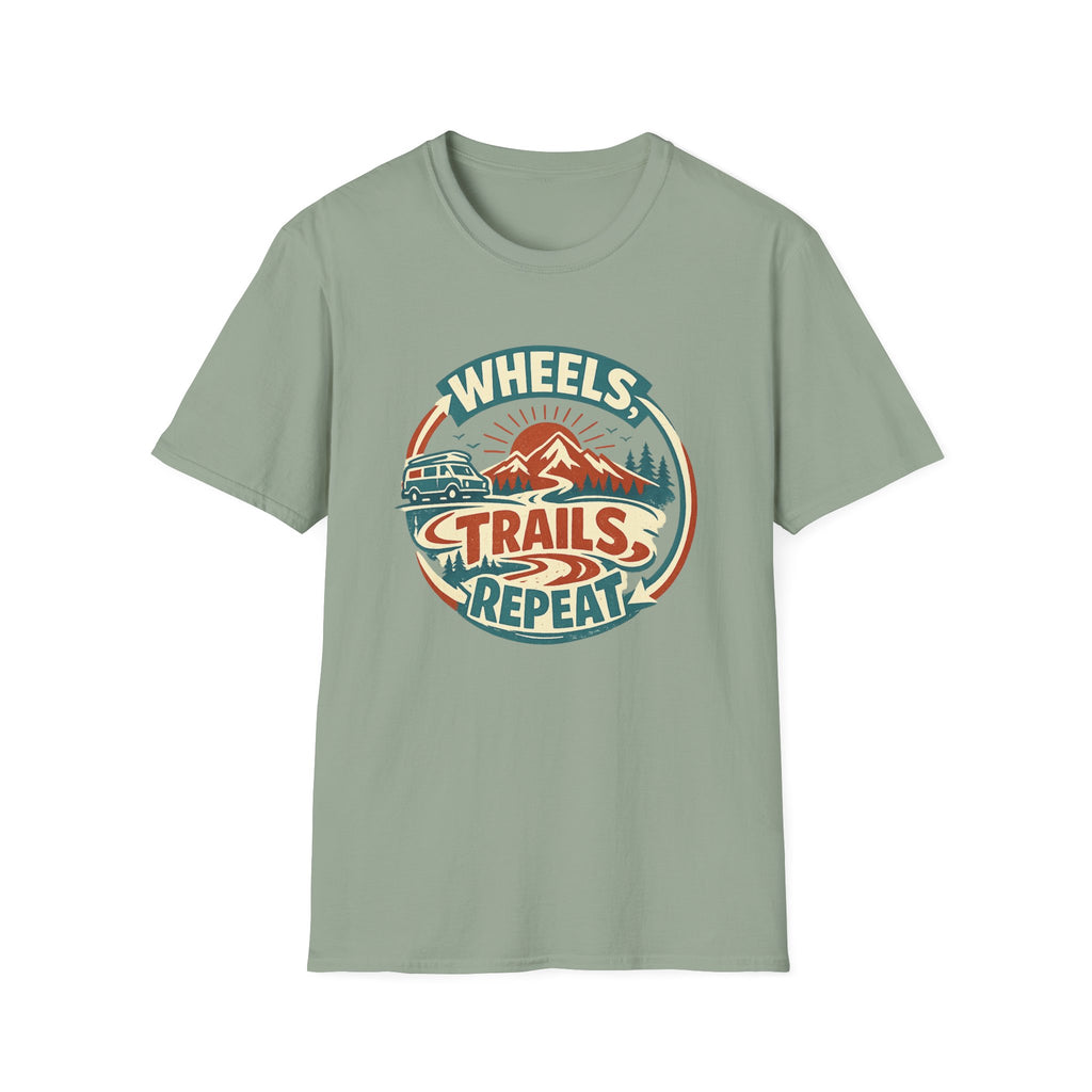 Wheels Trails Repeat T-Shirt