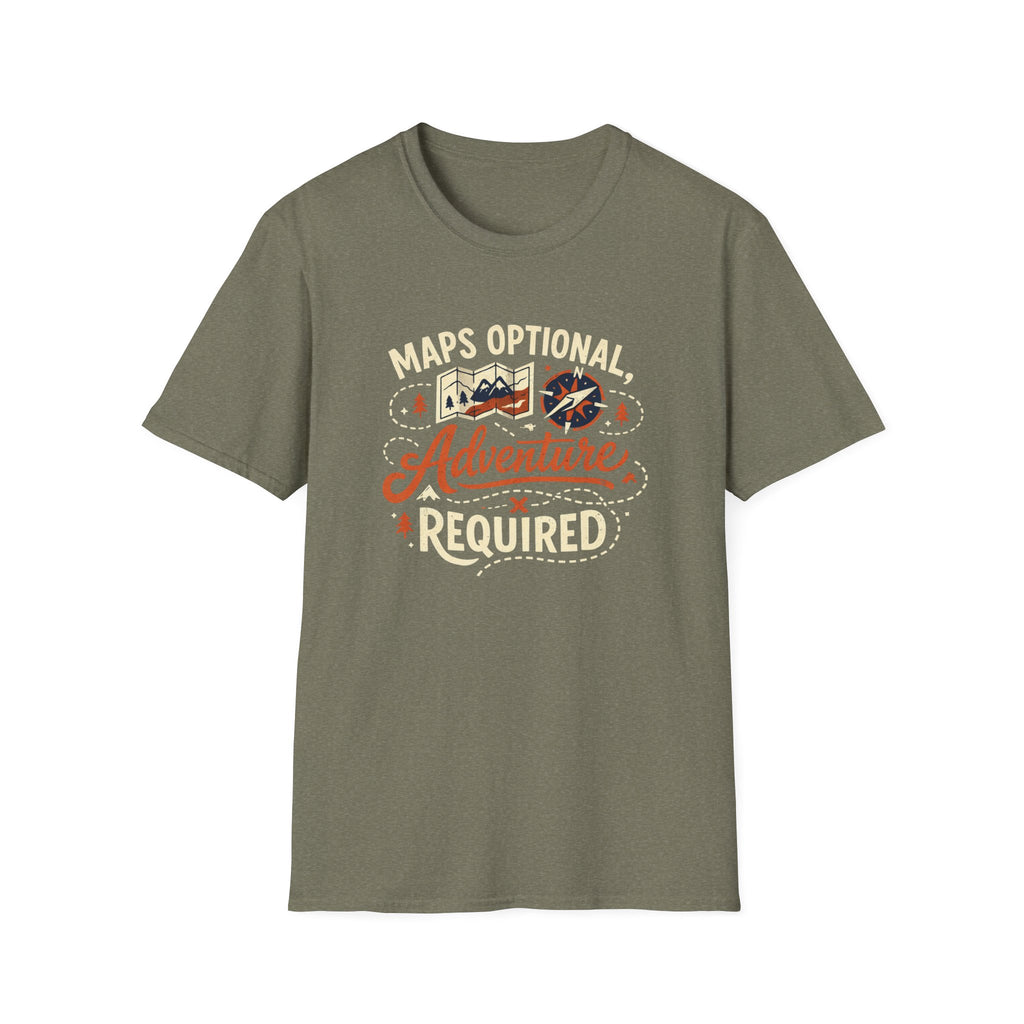 Maps Optional Adventure Required T-Shirt