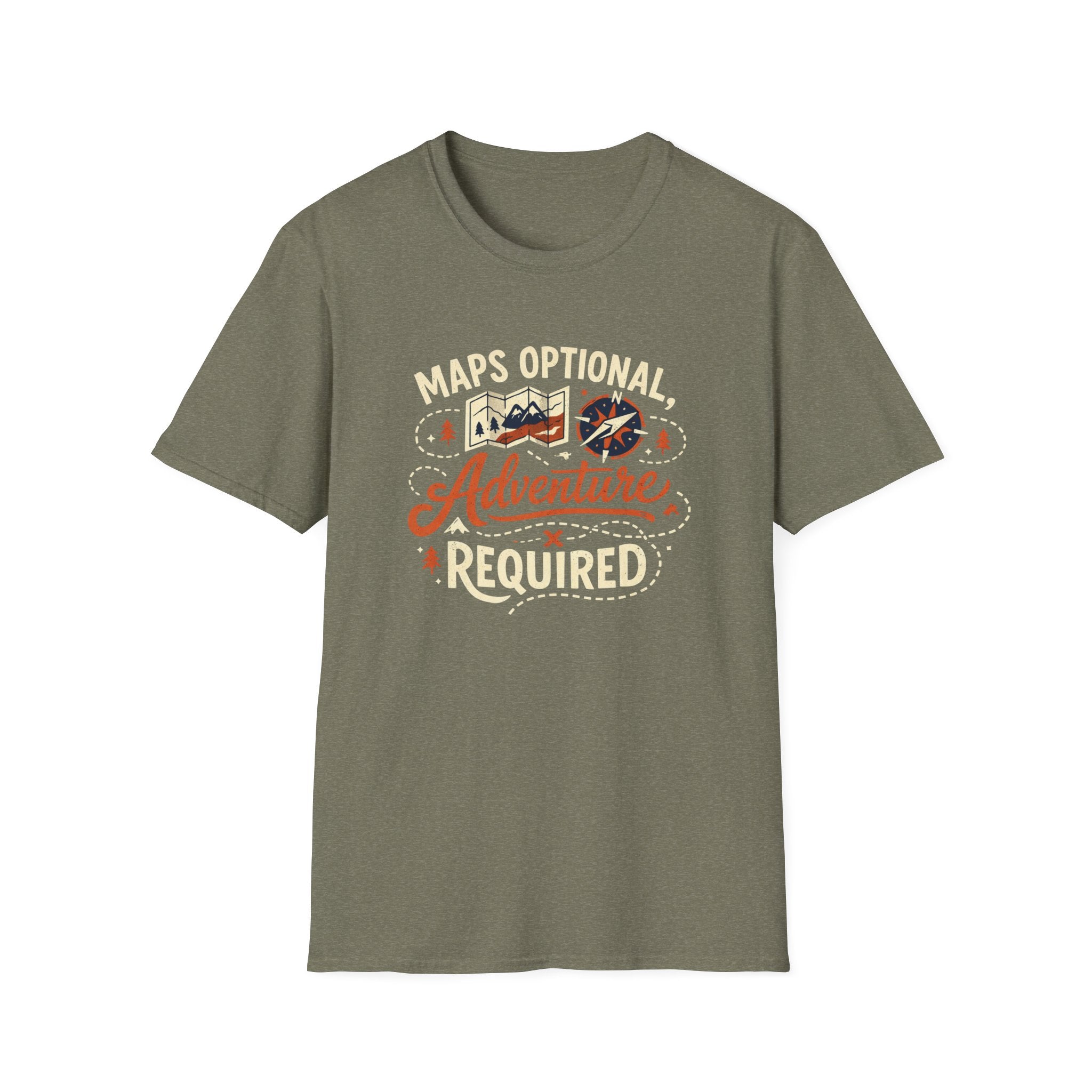 Maps Optional Adventure Required T-Shirt