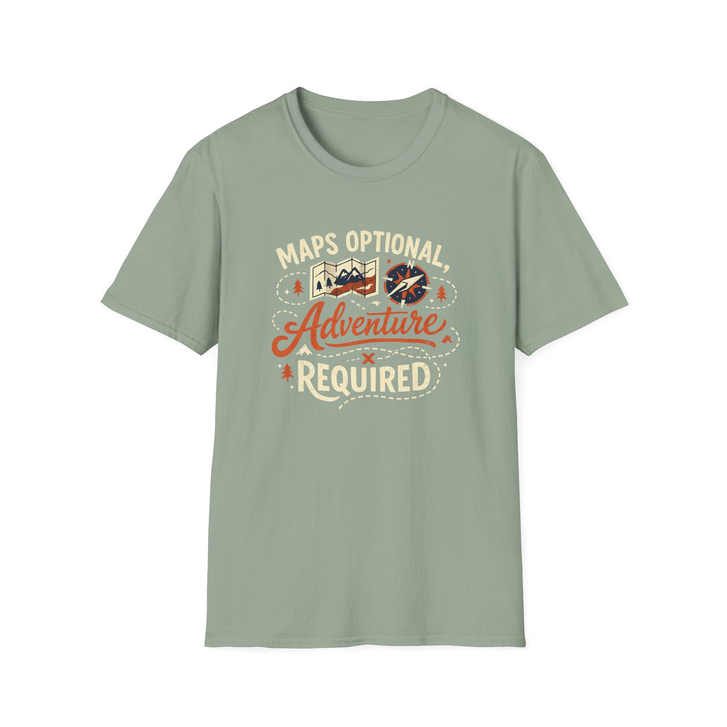 Maps Optional Adventure Required T-Shirt