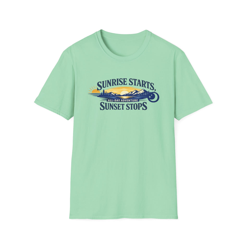 Sunrise Starts Sunset Stops T-Shirt