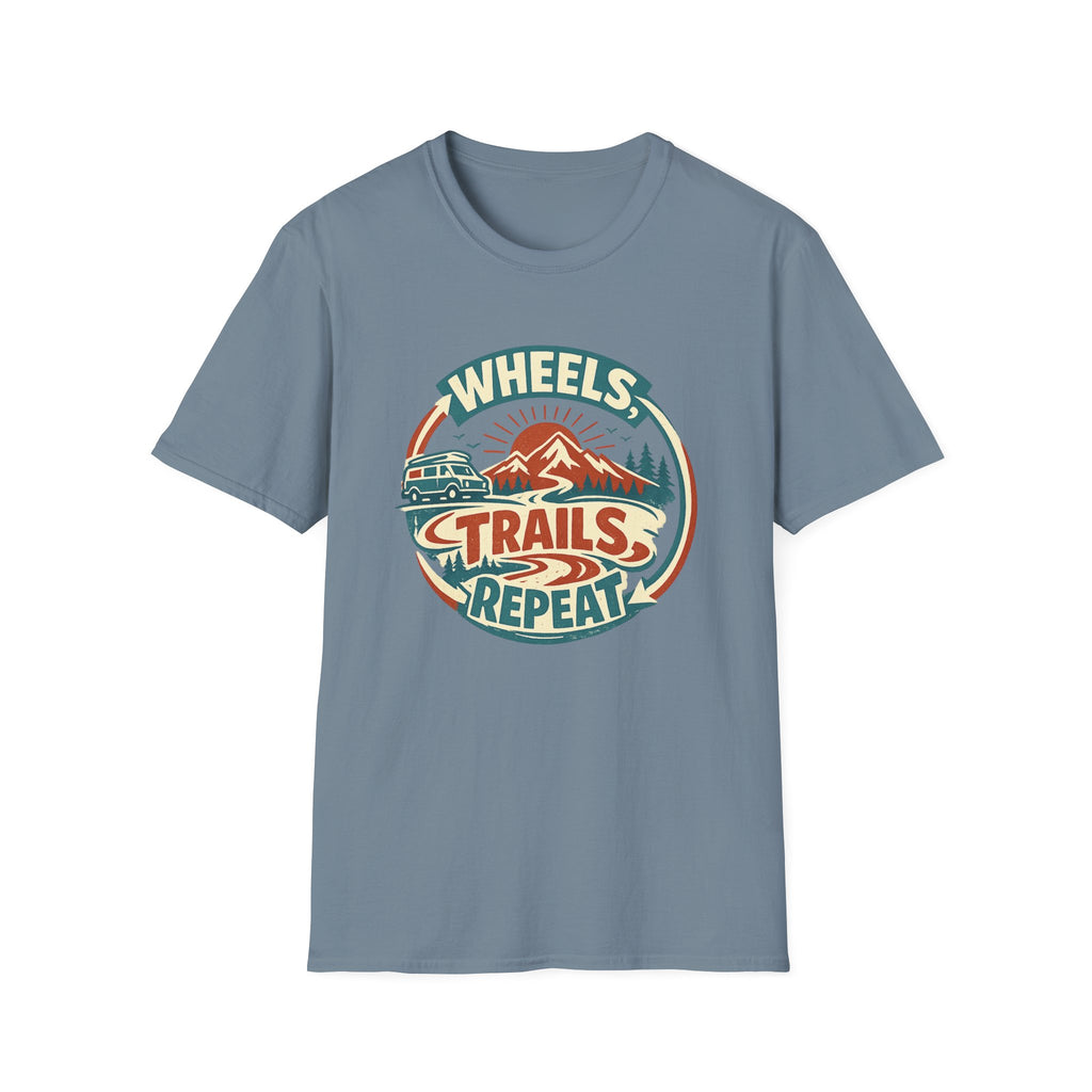 Wheels Trails Repeat T-Shirt