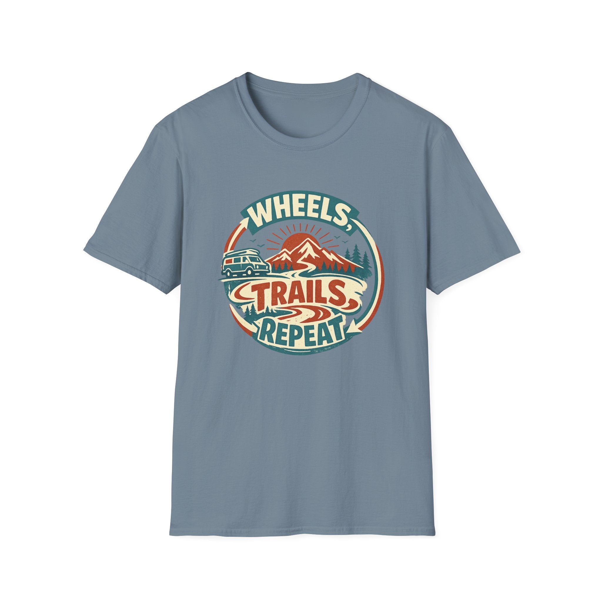 Wheels Trails Repeat T-Shirt