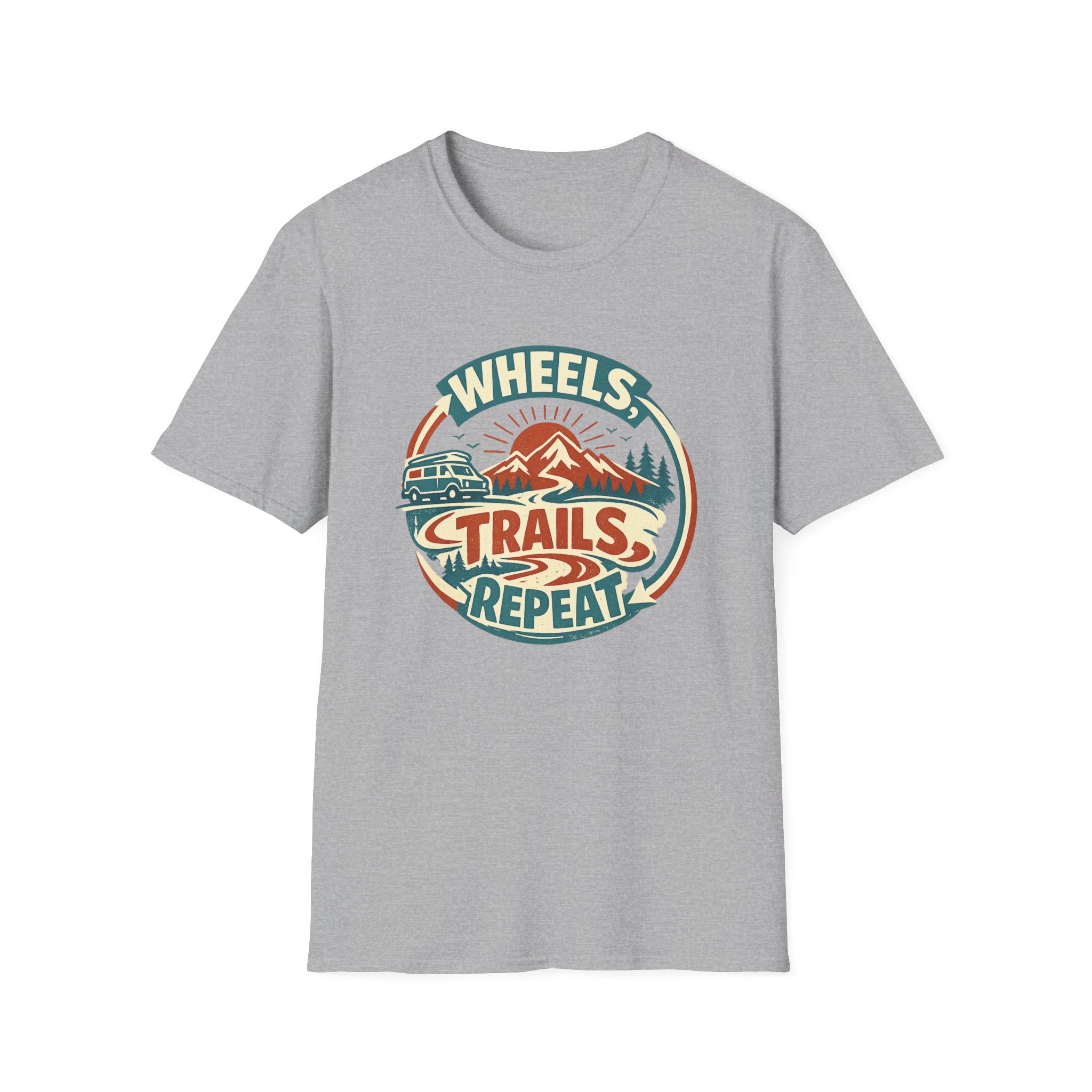 Wheels Trails Repeat T-Shirt