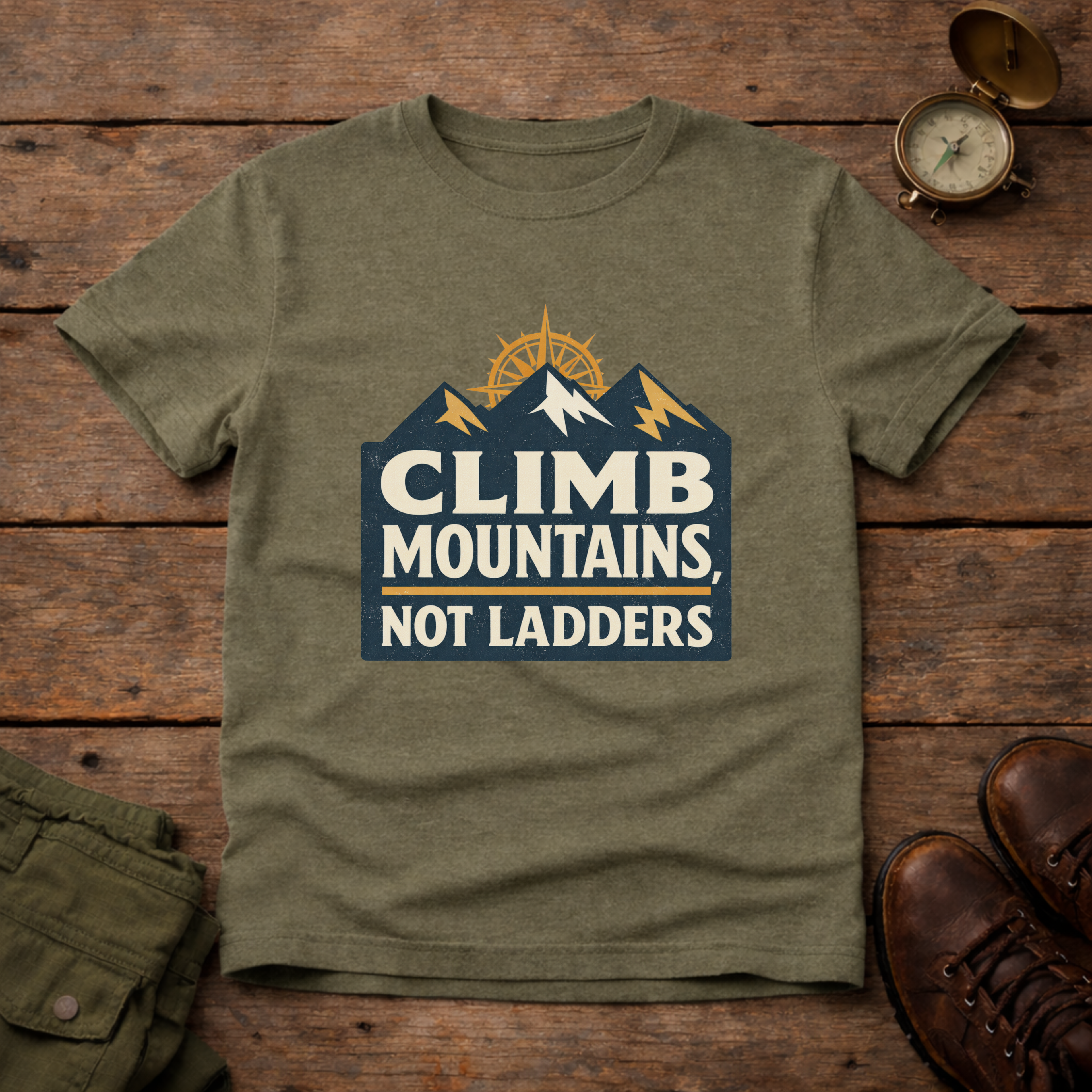 Climb Mountains Not Ladders T-Shirt