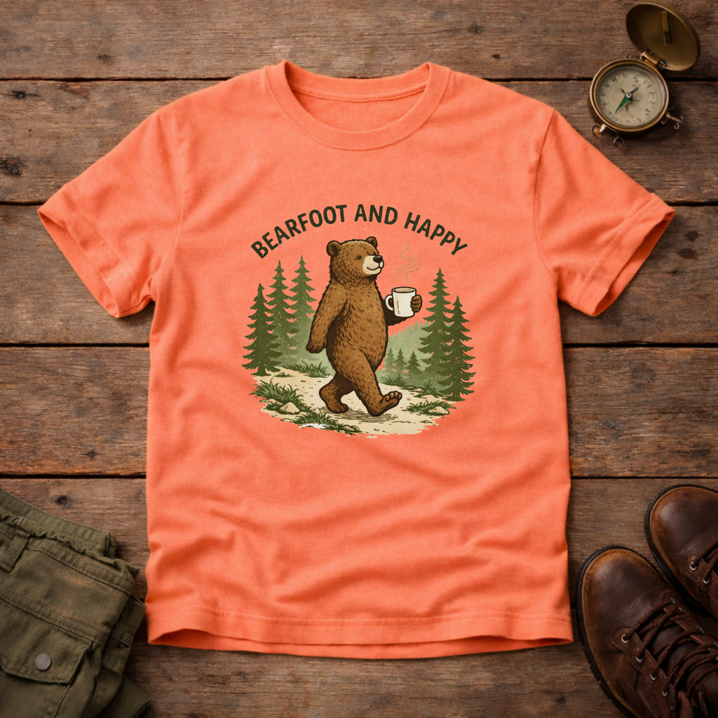 Bearfoot And Happy T-Shirt
