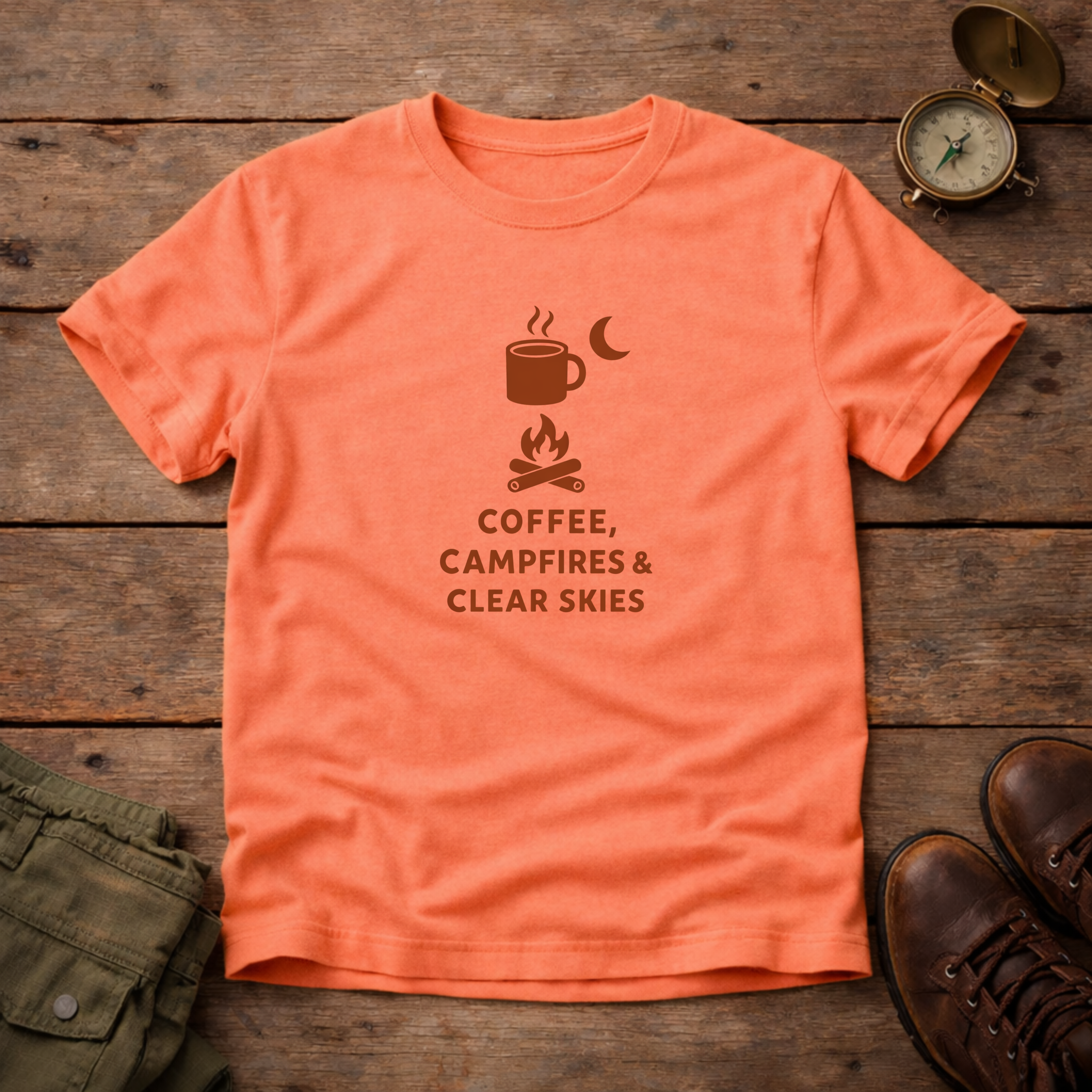 Coffe Campfires & Clear Skies T-Shirt