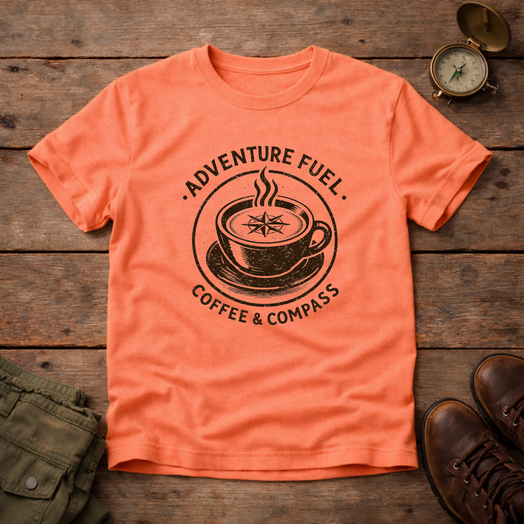 Adventure Fuel Coffee & Compass T-Shirt