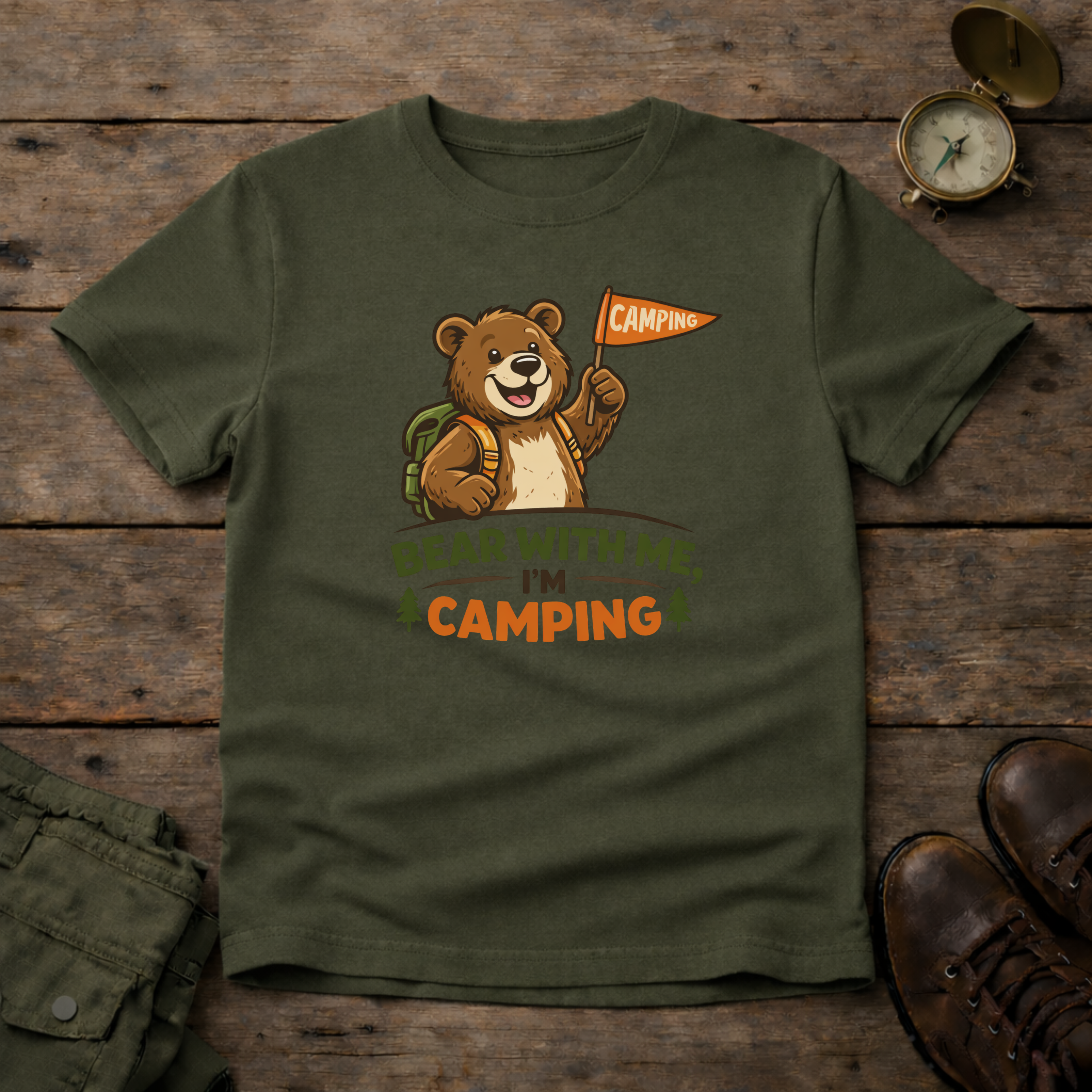 Bear With Me I'm Camping T-Shirt
