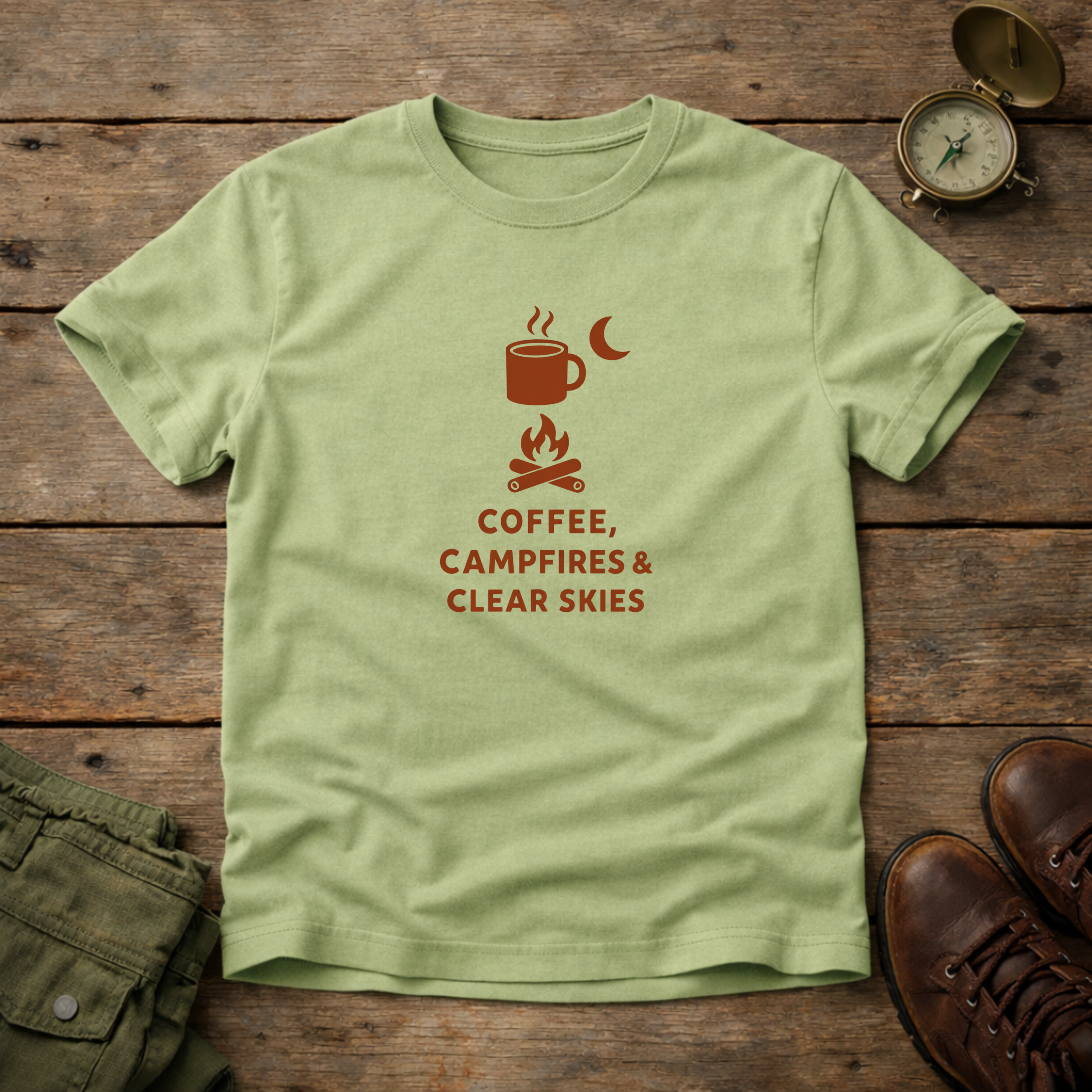Coffe Campfires & Clear Skies T-Shirt