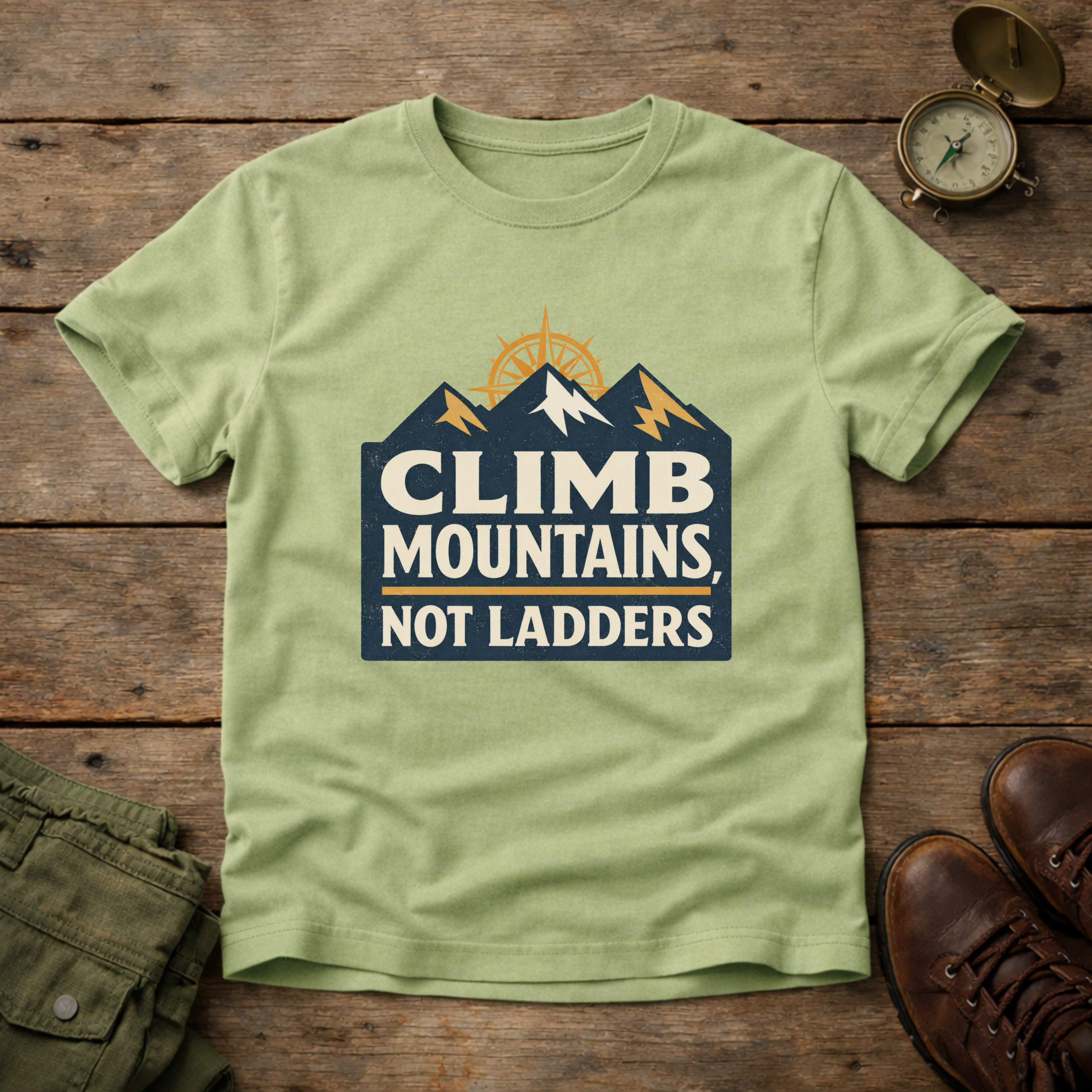 Climb Mountains Not Ladders T-Shirt