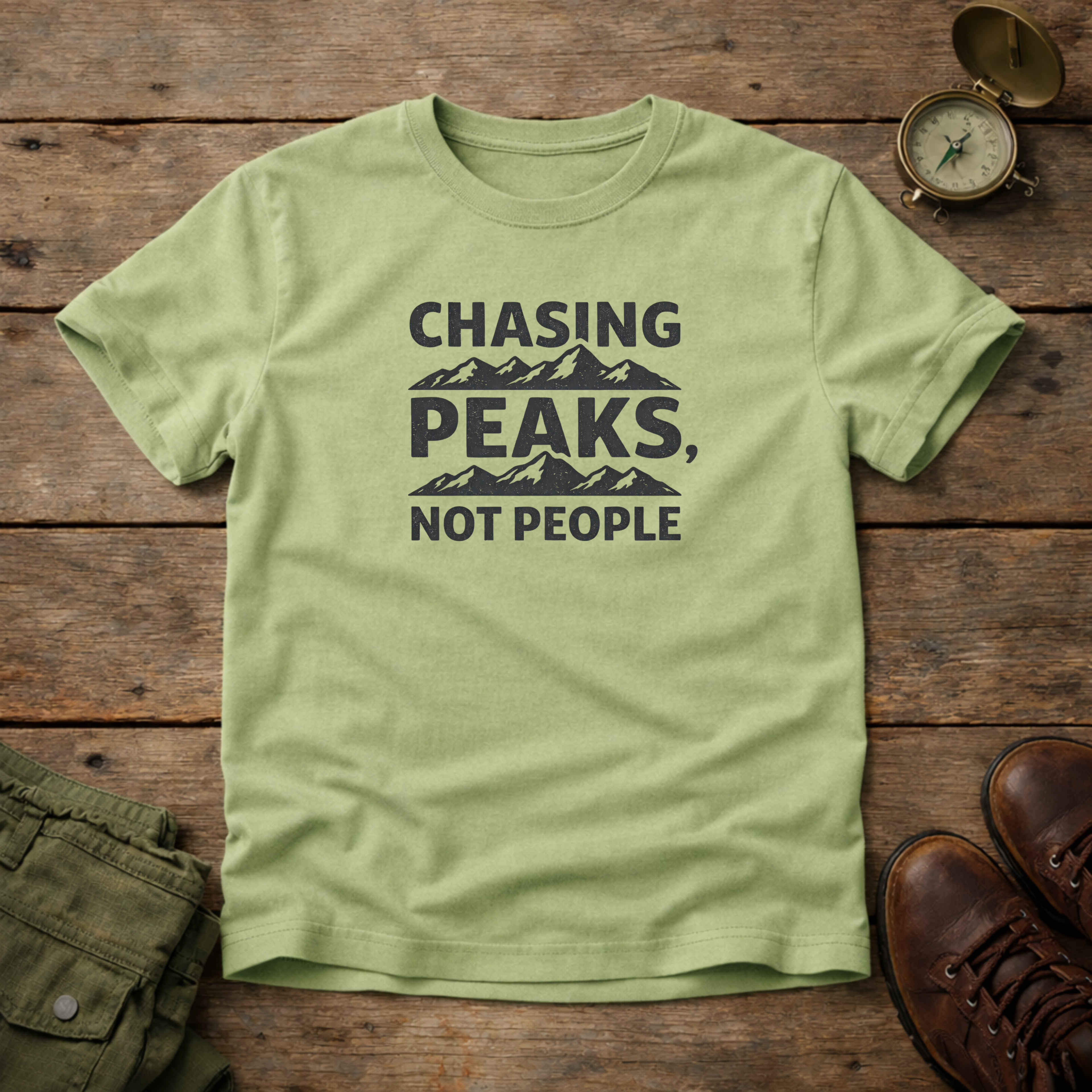 Chasing Peaks Not People T-Shirt