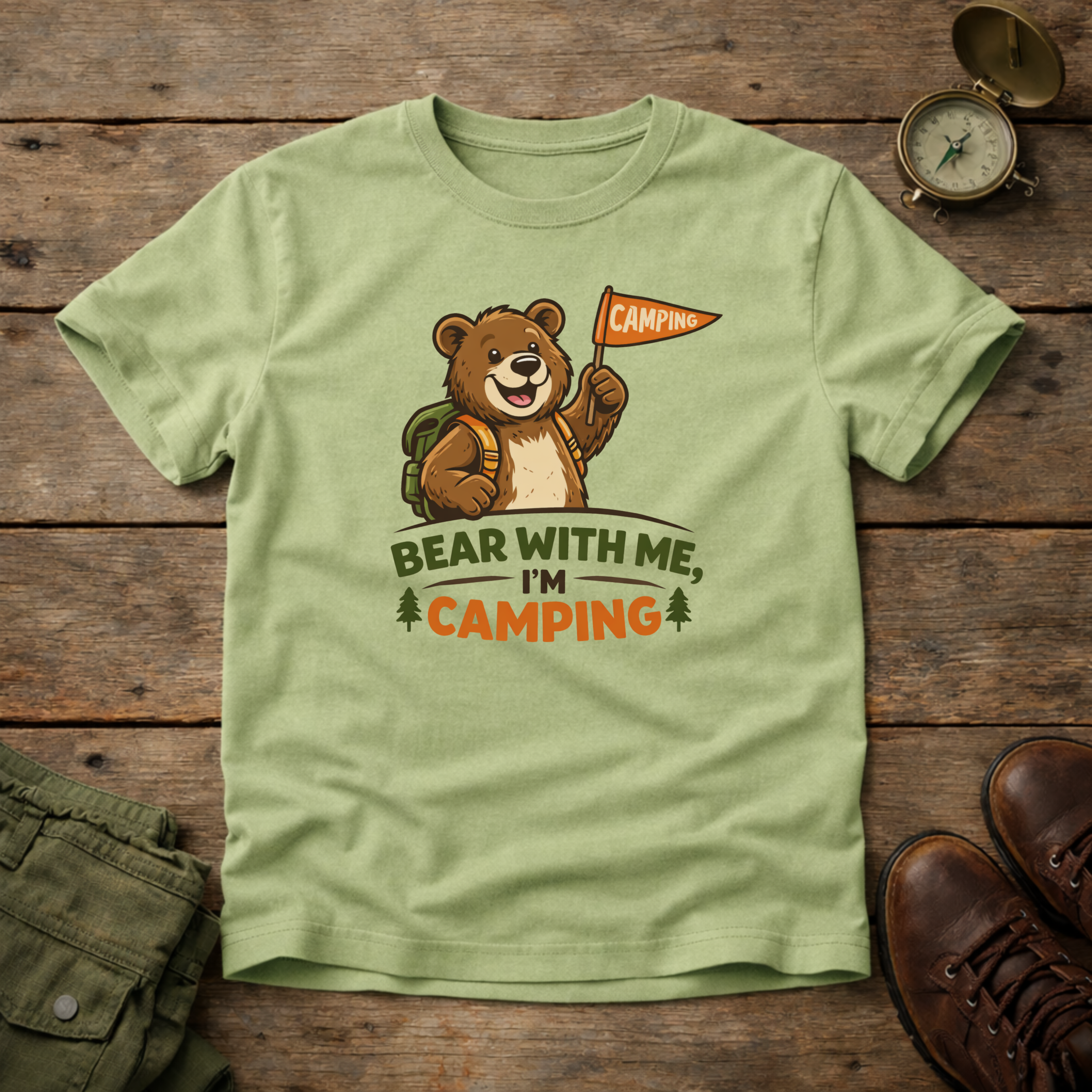 Bear With Me I'm Camping T-Shirt