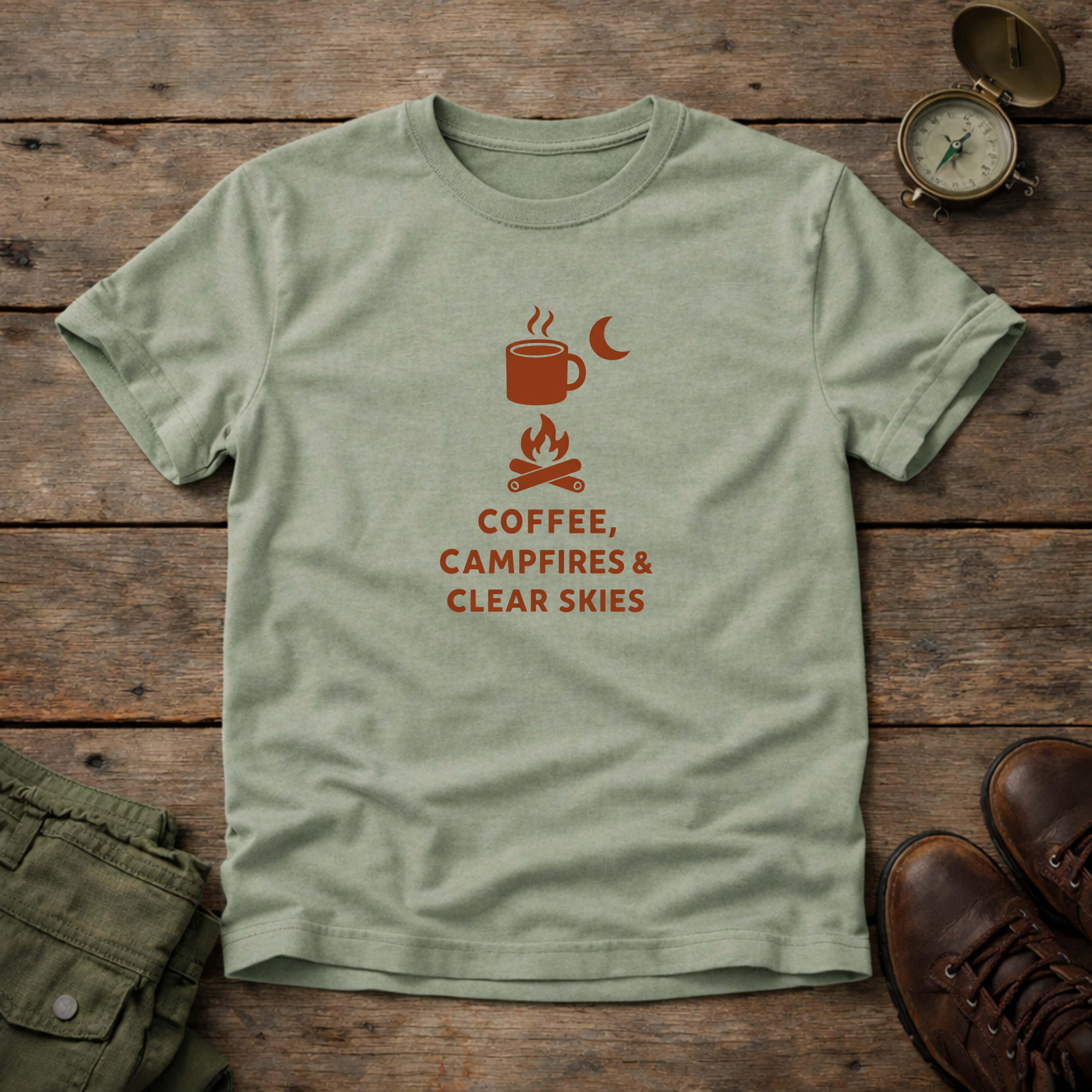 Coffe Campfires & Clear Skies T-Shirt