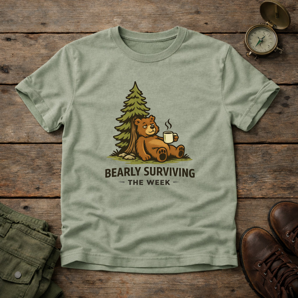 Bearly Surviving The Week T-Shirt