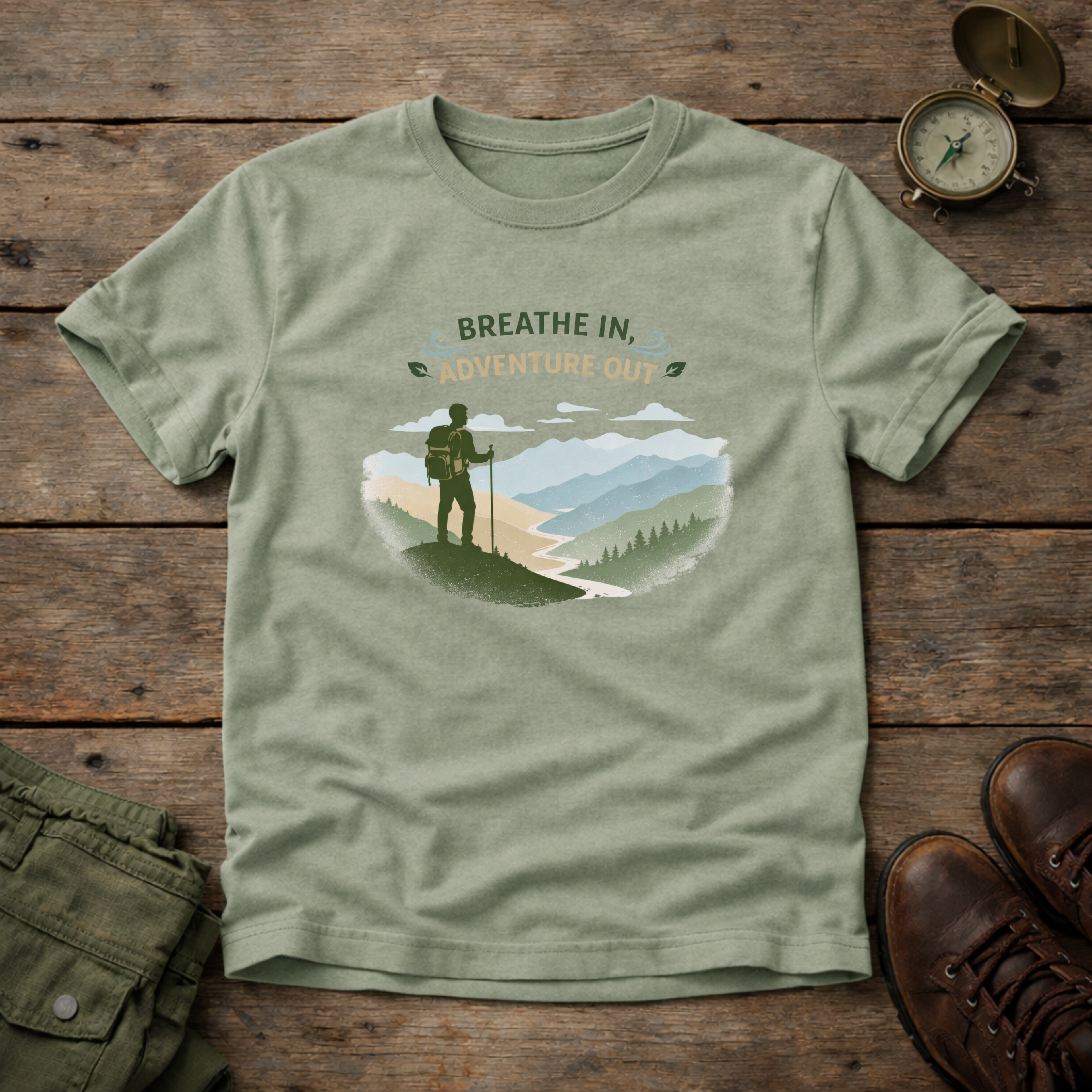 Breath In Adventure Out T-Shirt