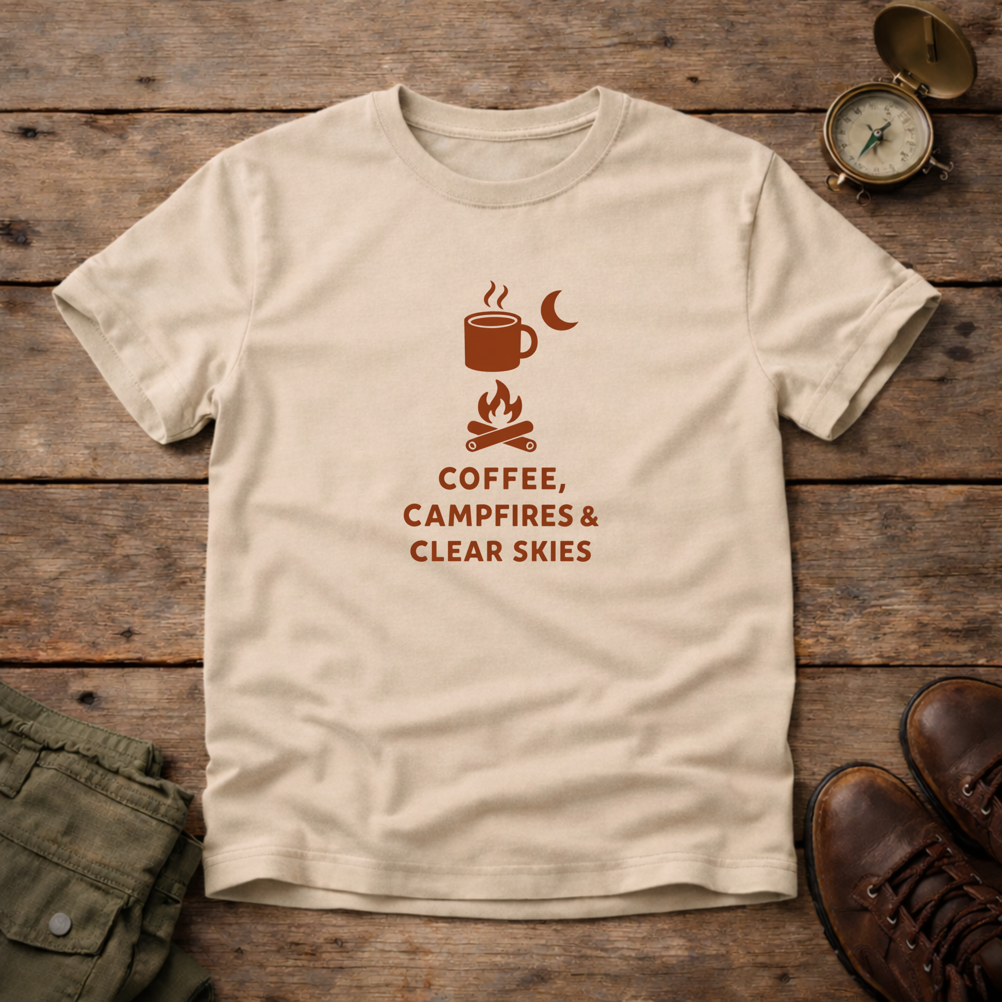 Coffe Campfires & Clear Skies T-Shirt
