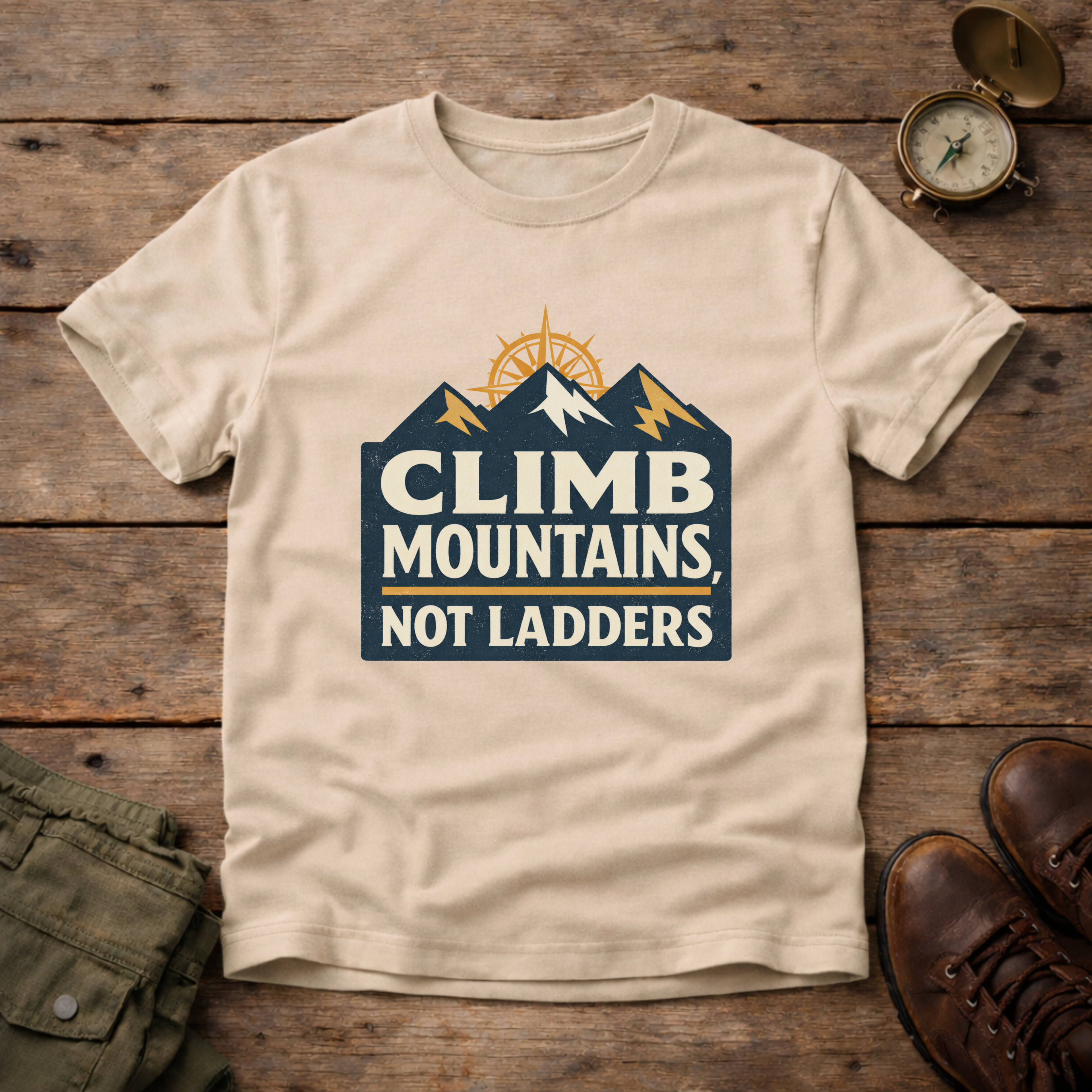 Climb Mountains Not Ladders T-Shirt
