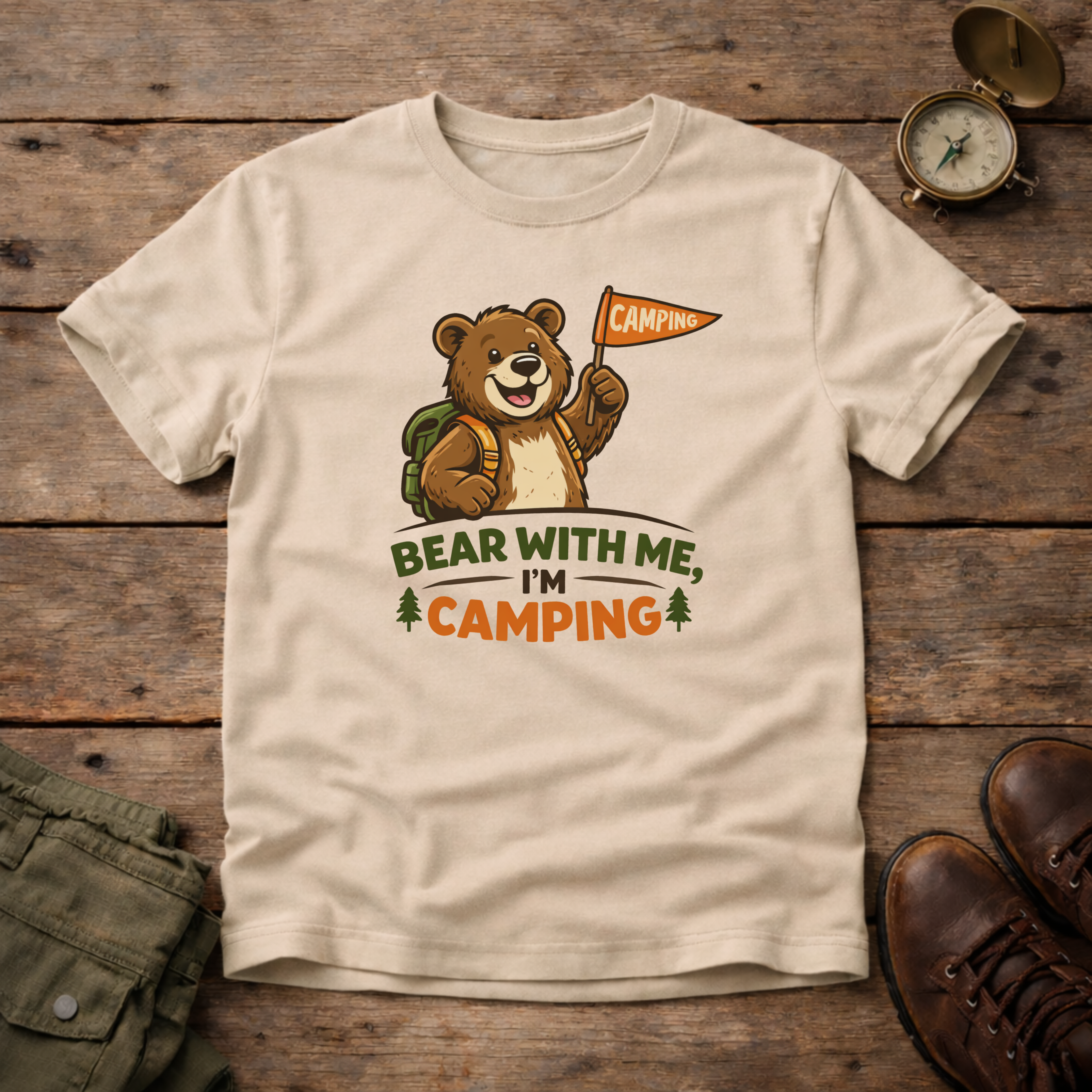 Bear With Me I'm Camping T-Shirt