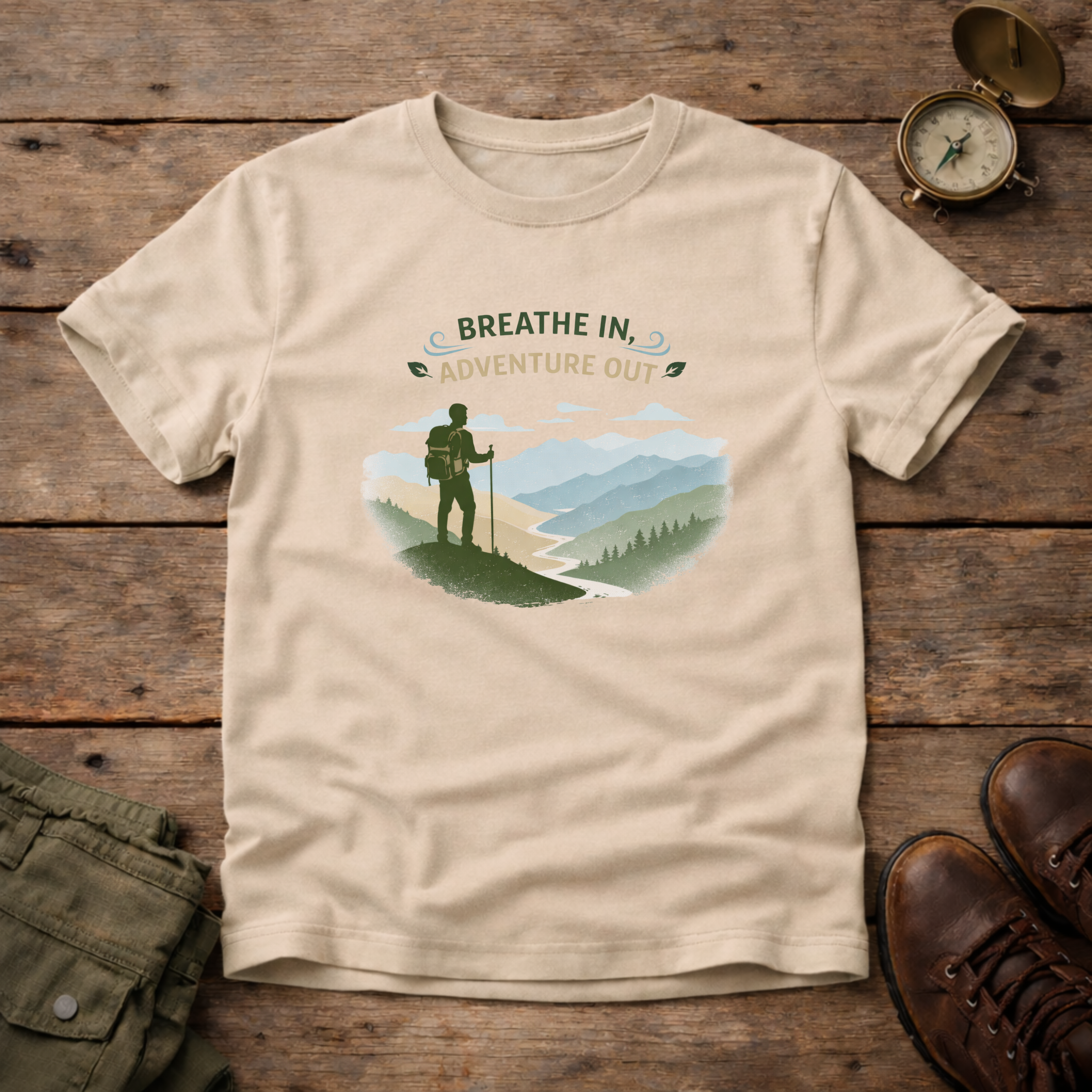 Breath In Adventure Out T-Shirt