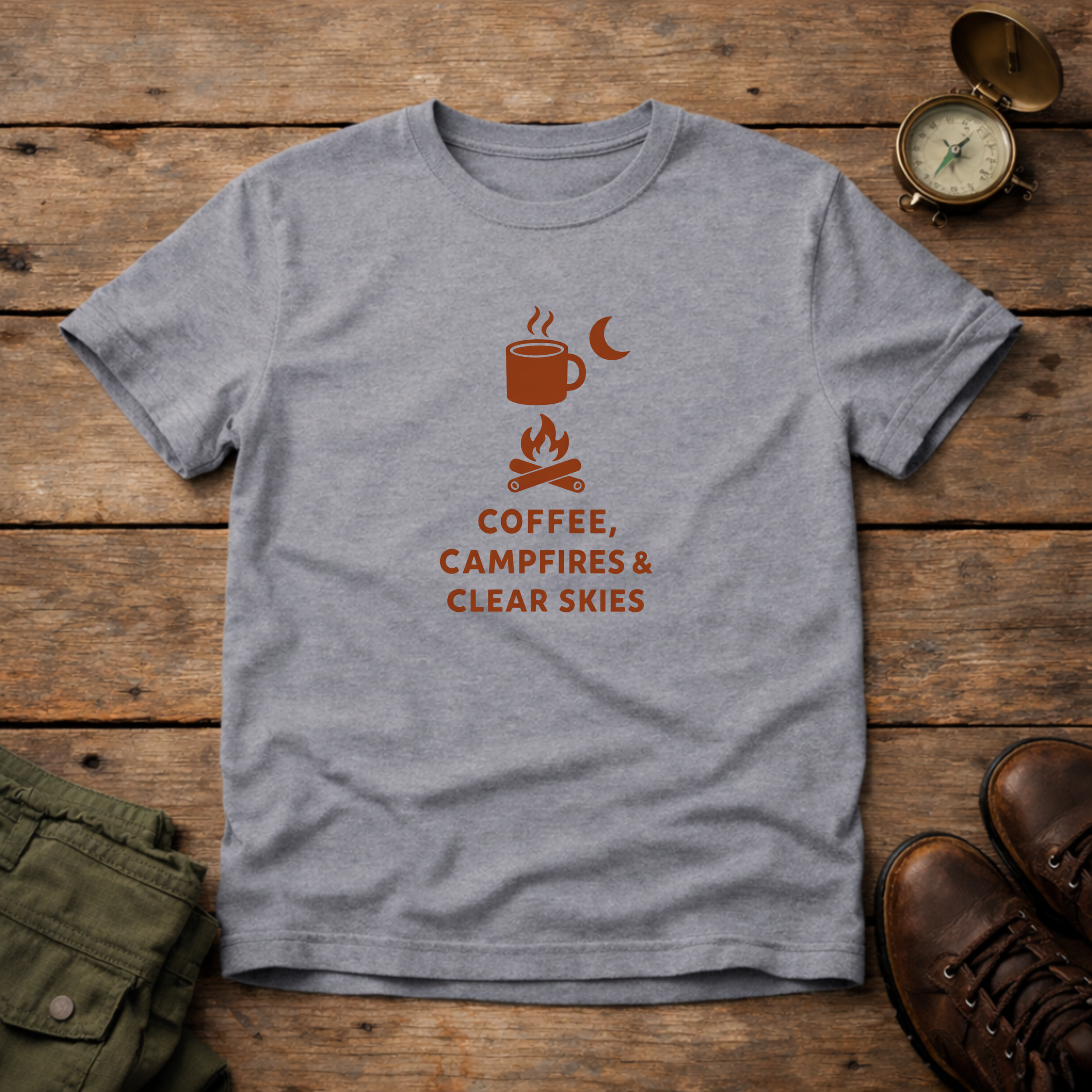 Coffe Campfires & Clear Skies T-Shirt