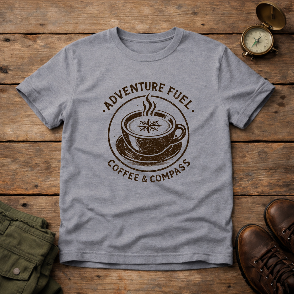 Adventure Fuel Coffee & Compass T-Shirt