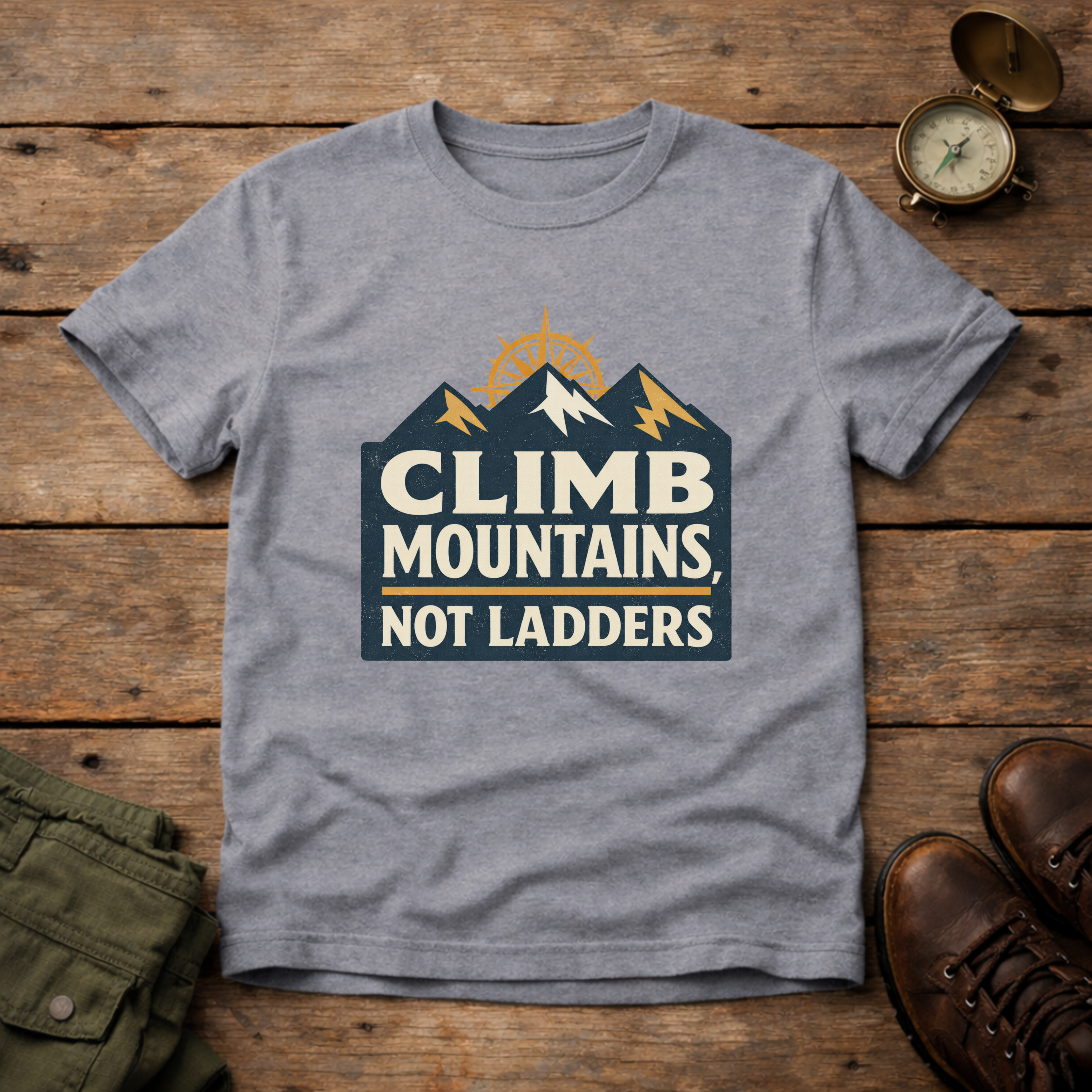 Climb Mountains Not Ladders T-Shirt