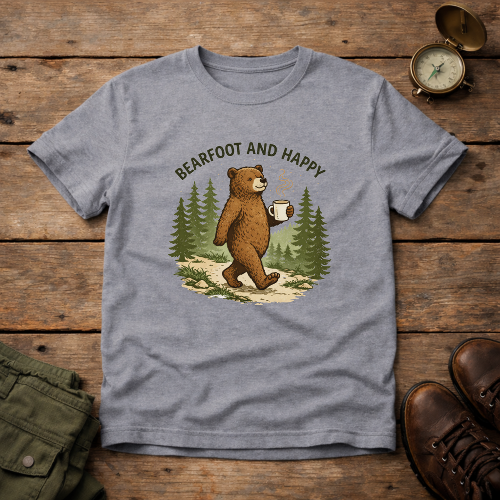 Bearfoot And Happy T-Shirt