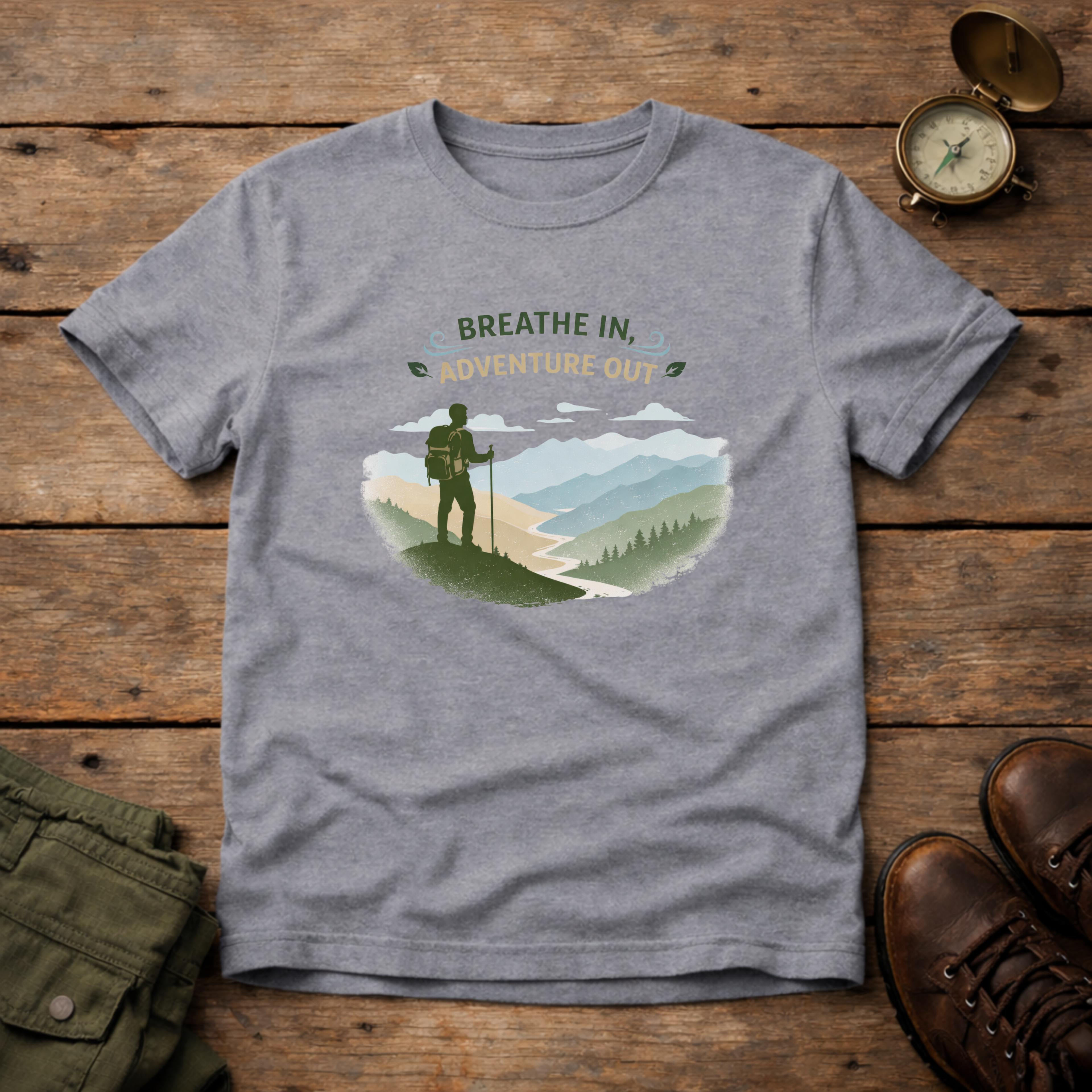 Breath In Adventure Out T-Shirt