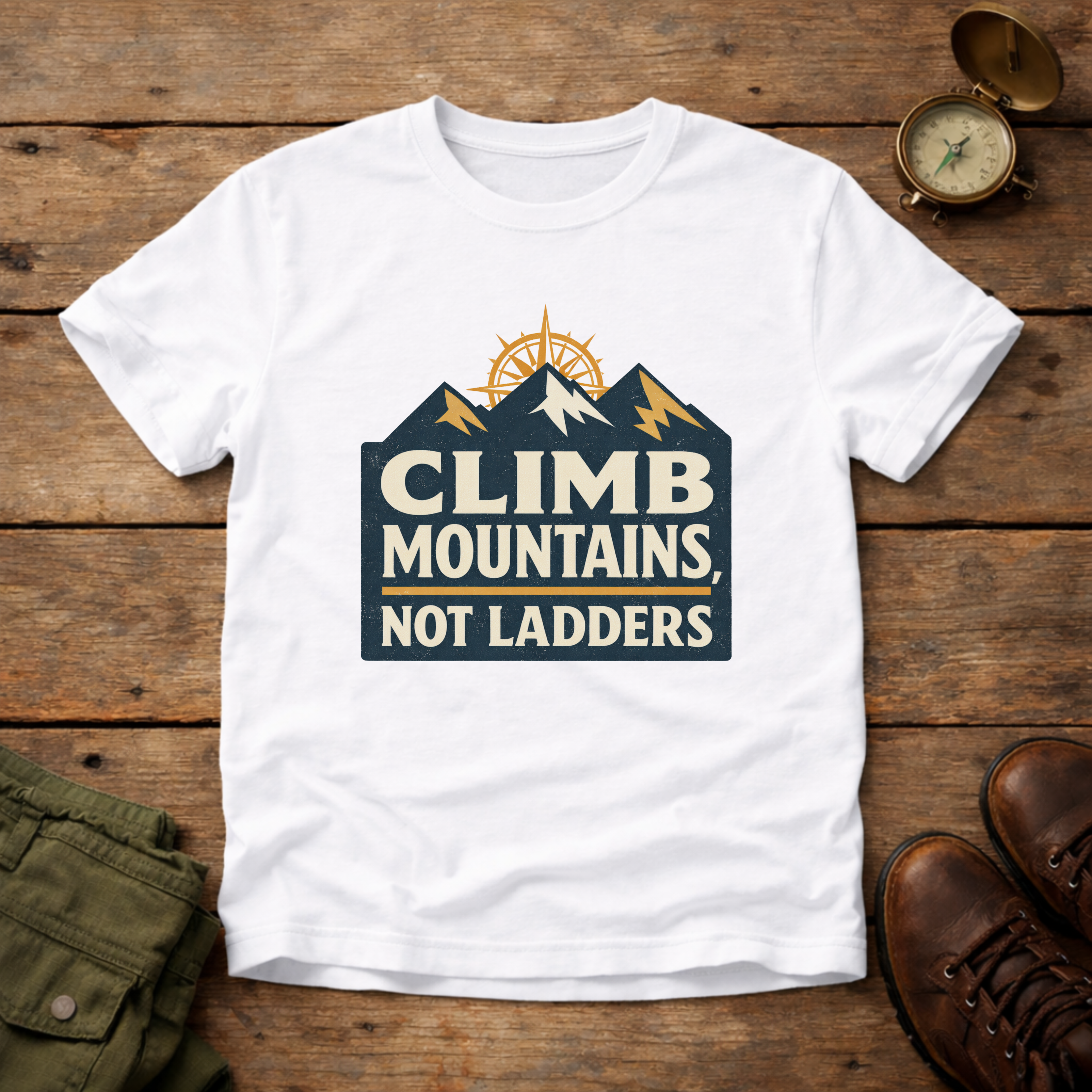 Climb Mountains Not Ladders T-Shirt