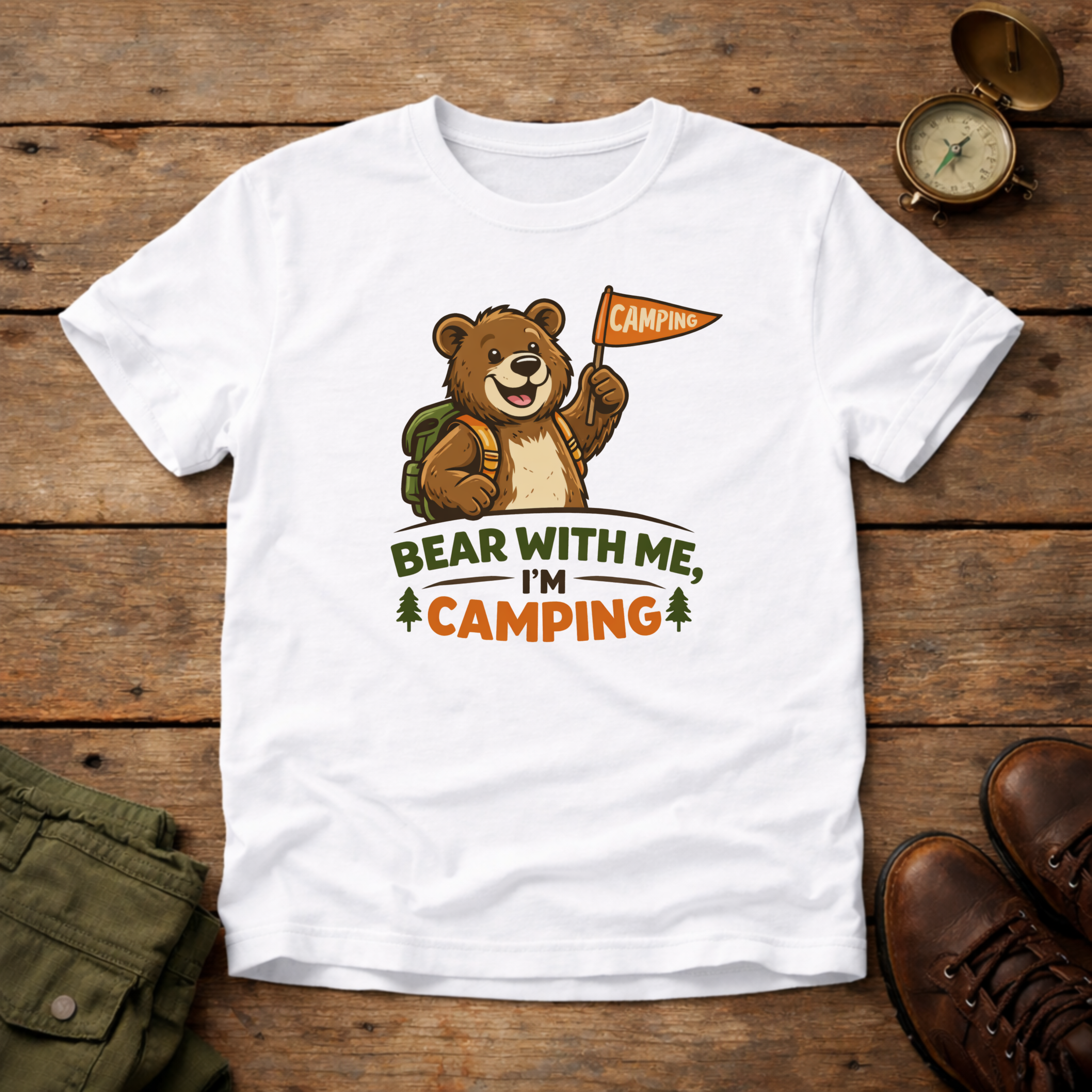 Bear With Me I'm Camping T-Shirt