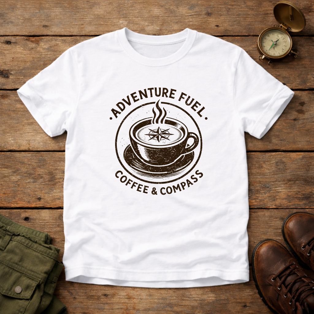 Adventure Fuel Coffee & Compass T-Shirt